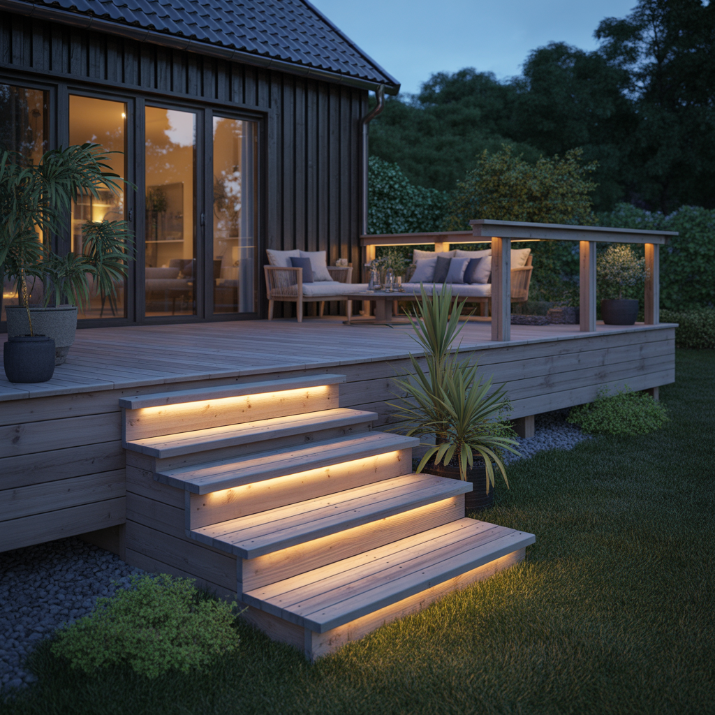 7.Hur du bygger en altan med inbyggd belysning