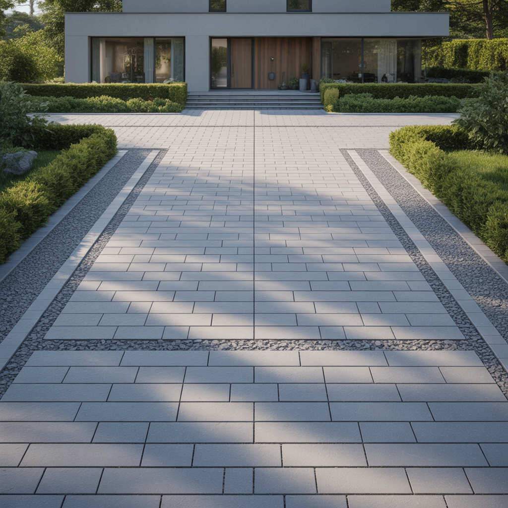 8.Hur du skapar en modern och stilren stenlagd uppfart