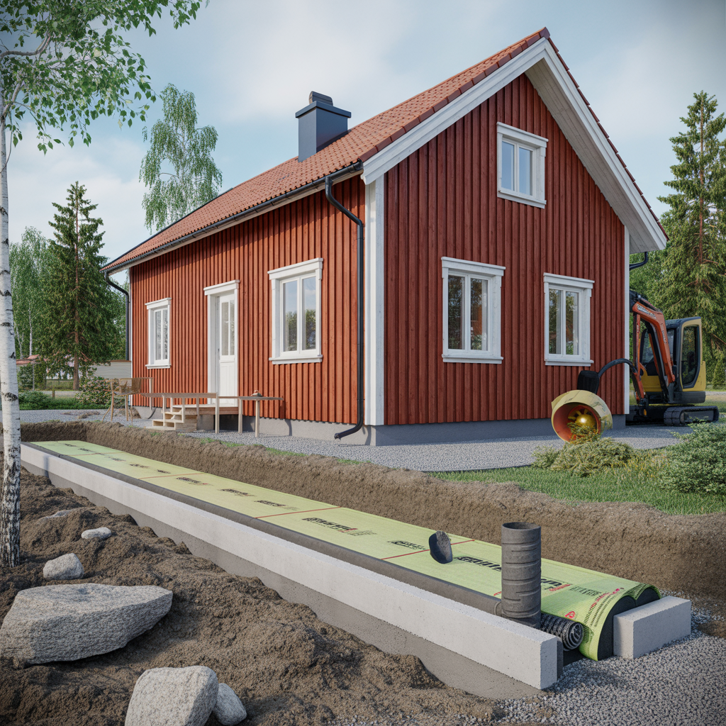 dranera husgrund kostnad metodval och tidsplan