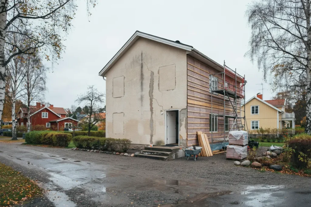 fasadbyte eller renovera putsfasad s v ljer du r tt l sning f r ett snyggt och h llbart hus